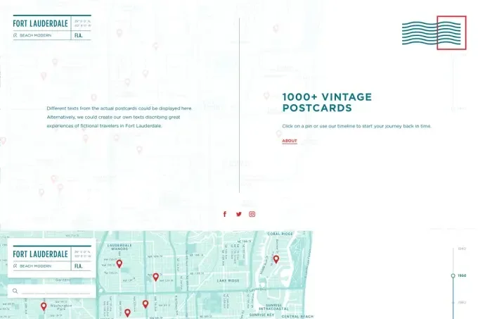 Fort Lauderdale - an interactive vintage postcard archive and map