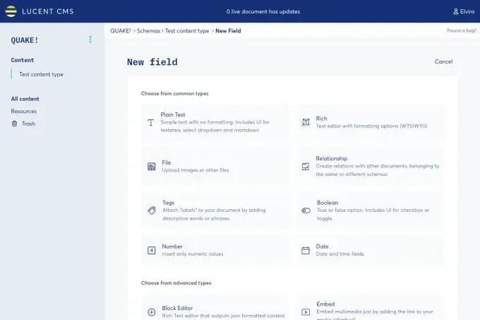Lucent CMS - our headless content management system